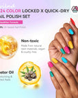 Saviland nail polish glitter set