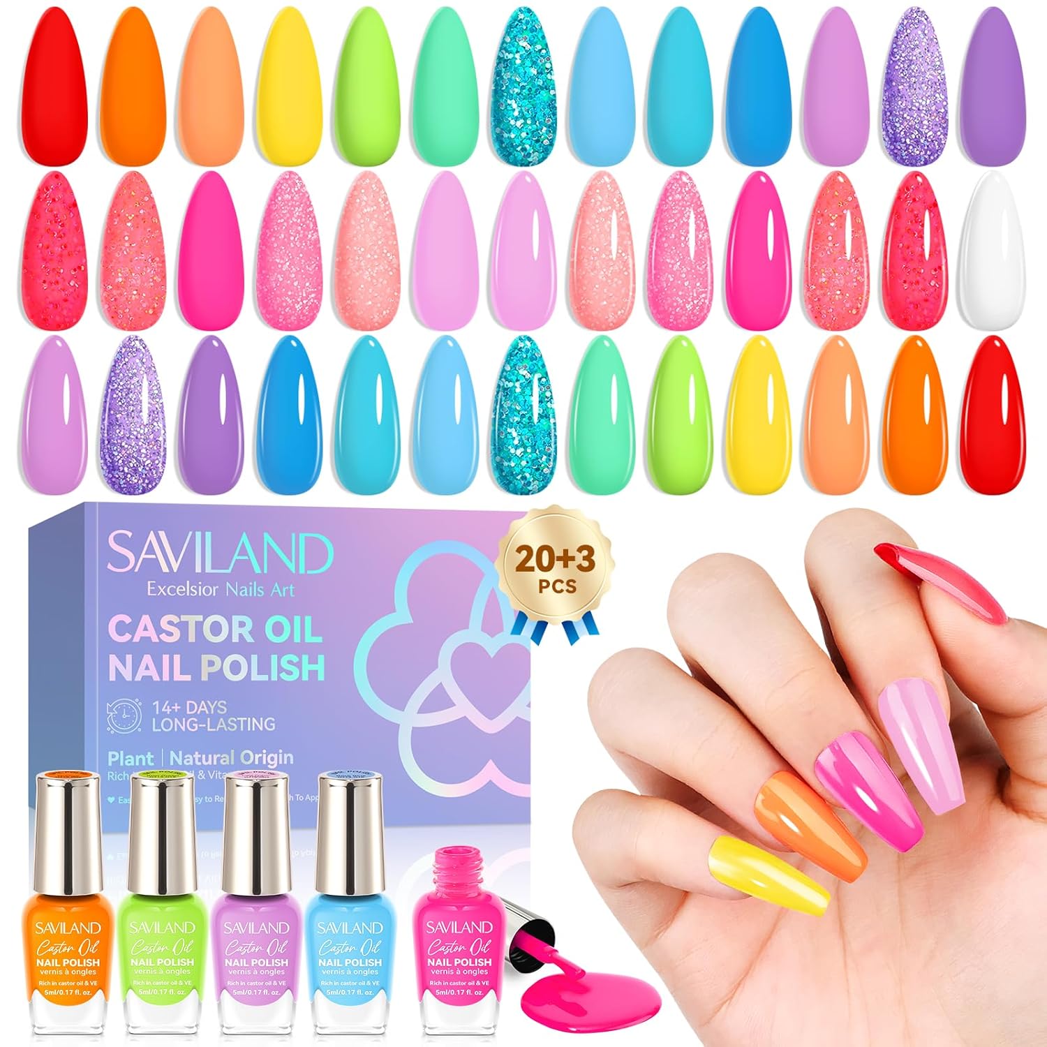 Neon Nail Polish Set | SAVILAND – Saviland