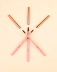3PCS Kolinsky Acrylic Nail Brush Set with Pink Handles (Ships to US Only)
