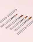 Professional Kolinsky Acrylic Nail Brush Set Sizes 6/10/12/14