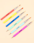 6pcs Rainbow Nail Art Brush Set