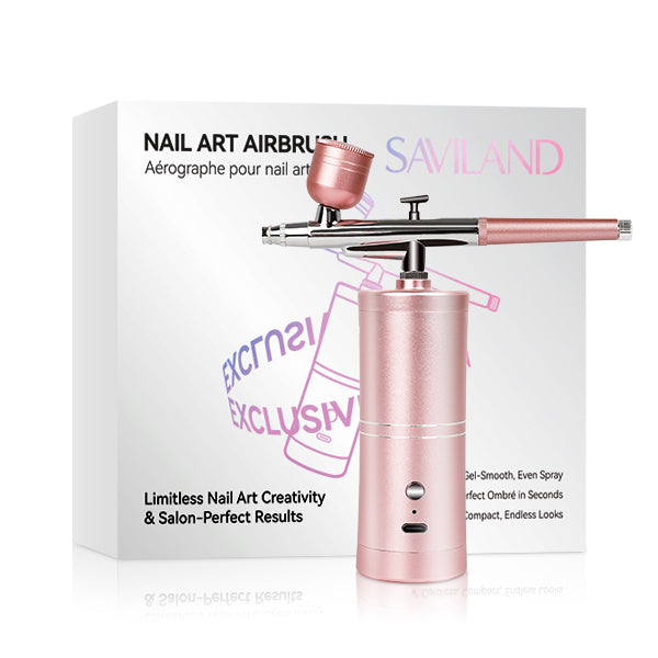 Cordless Nail Airbrush Kit Pink | SAVILAND