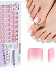 Saviland White Press on Toenails