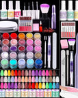 Saviland 30 Colors Dip Powder Nail Kit with Drill