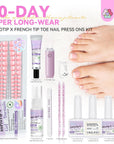 feet press on nails kit