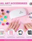 Saviland acrylic nail kit with everything-nail art accessories