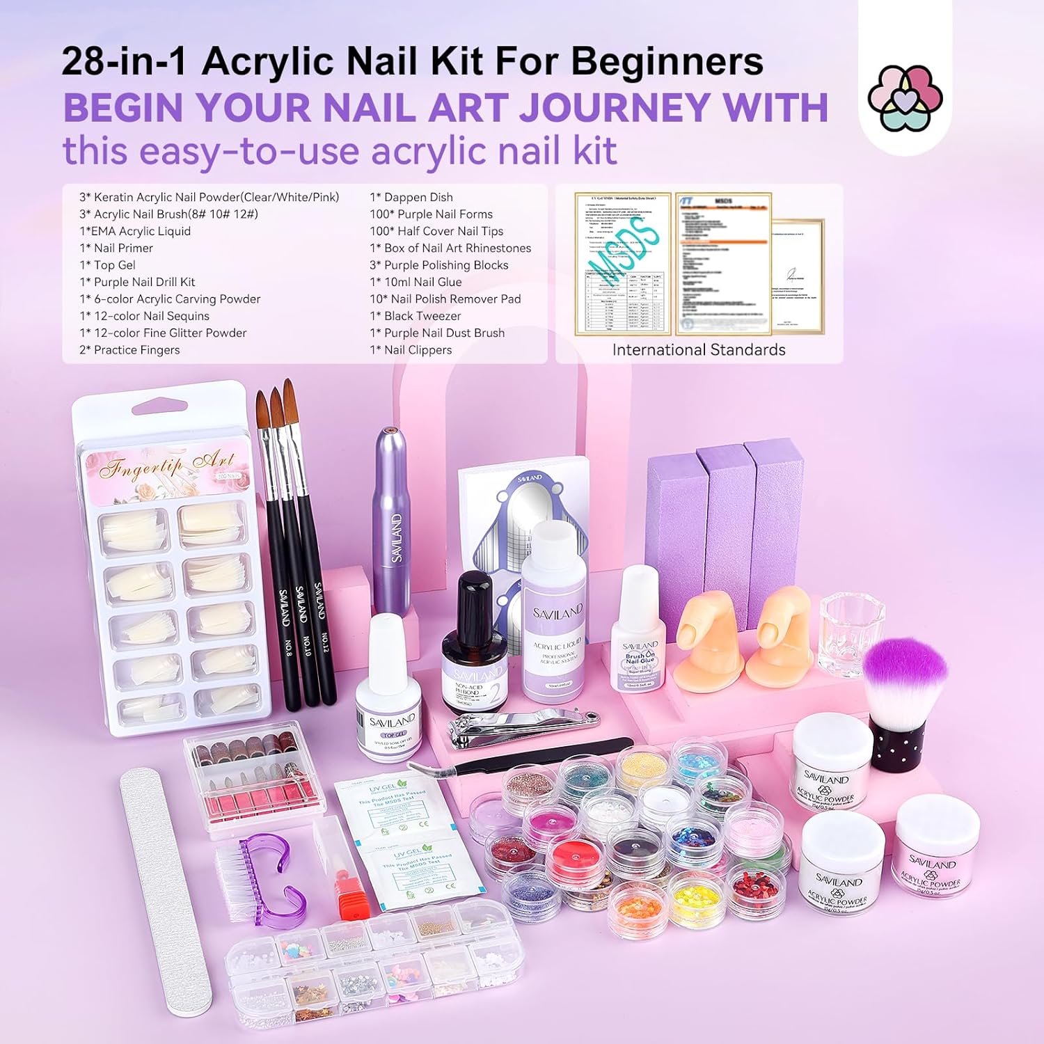 Acrylic Nail Kit with Drill | SAVILAND – Saviland