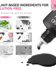 plant based Saviland black airbrush gel polish