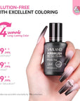 long lasting-Saviland black airbrush gel nail polish