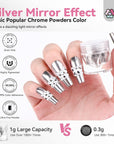 Saviland gold nail chrome powder-1G large capacity