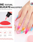 fine texture delicate nails effect