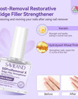 SAVILAND Gel Polish Remover Kit with Nail Strengthener