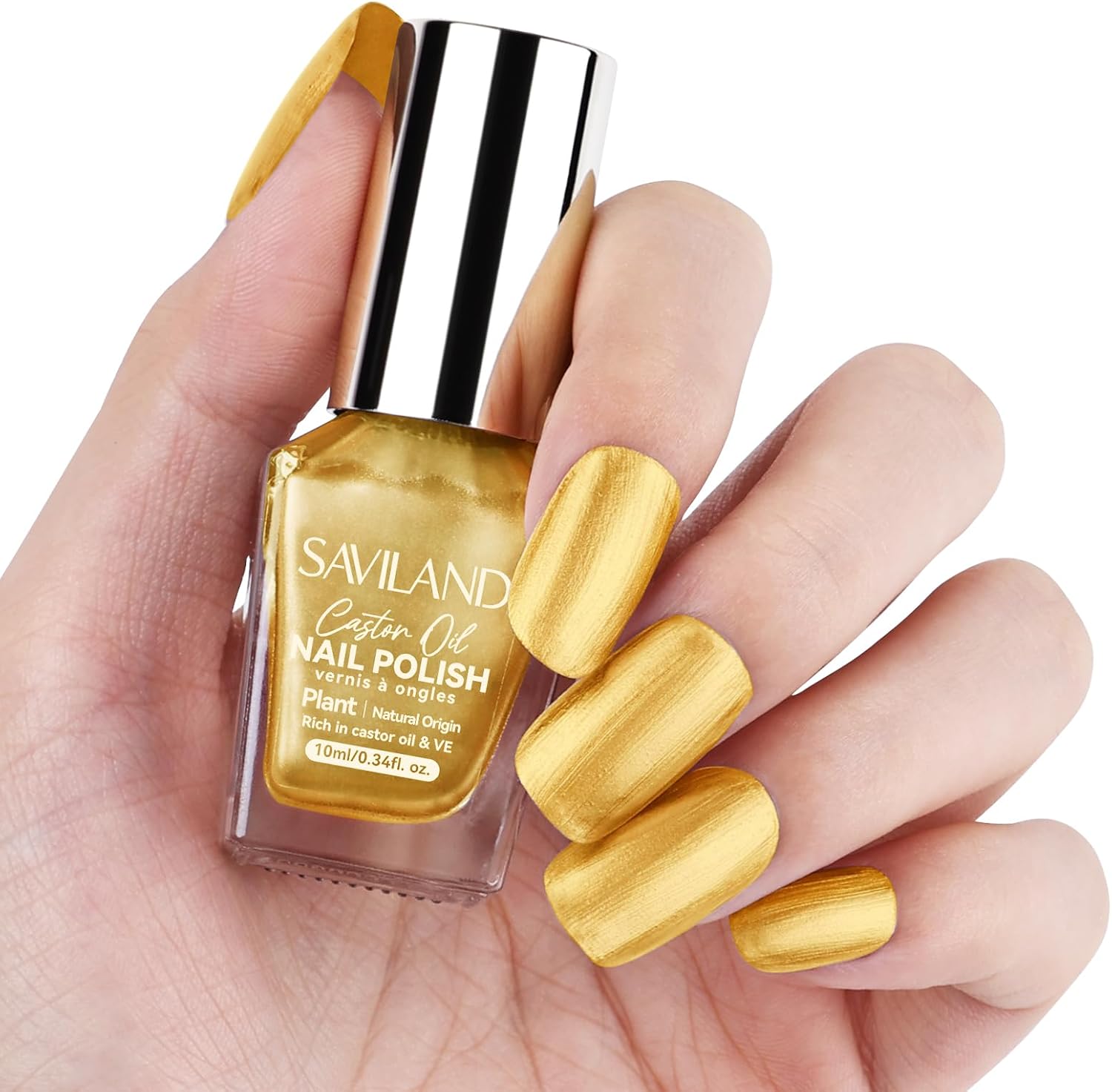 Gold Metallic Nail Polish | SAVILAND