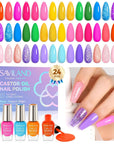 Saviland 24 colors quick dry long lasting nail polish