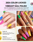 vibrant instant dry nail polish set