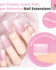 Ombre Press-On Nail Kit with Drill & UV Lamp