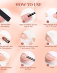 how to use All-In-One poly extension gel nail kit