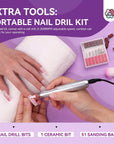 portable nail drill kit
