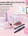 what;s in the Saviland pink ombre press on nails kit