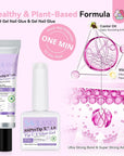 Saviland french ombre press on nails kit with nail glue
