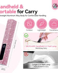 Saviland pink handheld uv light for nails
