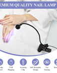 Flexible USB Mini Nail Lamp for Quick Gel Curing (Ships to US Only)