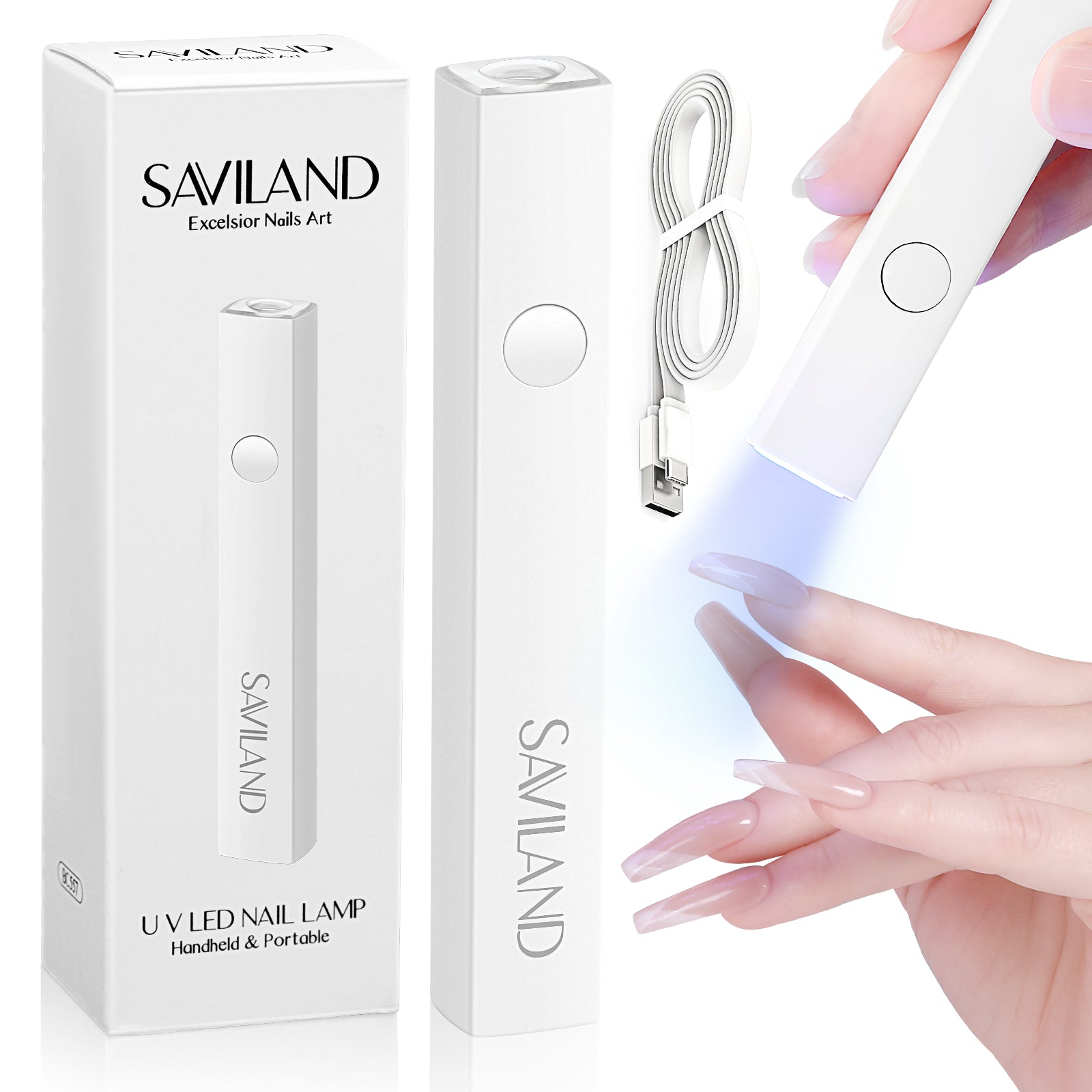 Portable UV Nail Lamp for Fast Gel Curing | SAVILAND