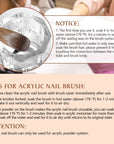 Professional Gold Kolinsky Acrylic Nail Brush Size 14