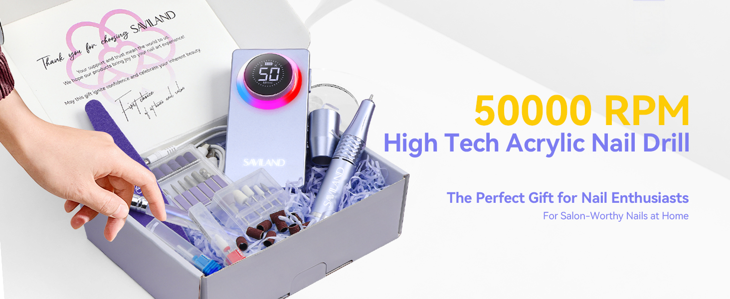 E-File Reviews: I Showcased a 50,000 RPM Nail Drill and Glue Gel Kit