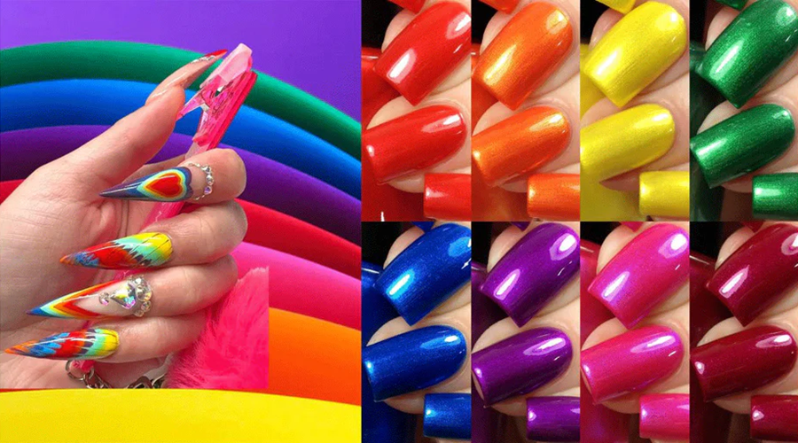 SAVILAND Rainbow Nails in June Pride Month