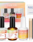 Gel Nail Glue with Nail Dehydrator and Non-acid PH Bond Nail Tools Gel Nail Kit