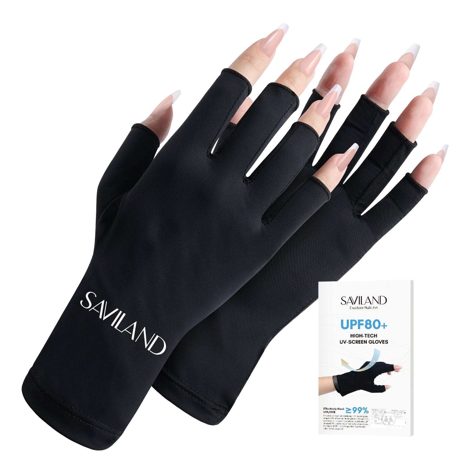 UV Gloves for Nails UPF200+ Professional Protection | SAVILAND