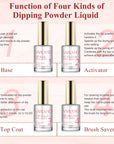 Complete 10PCS Dip Powder Liquid Set for Salon Results (Ships to US Only)