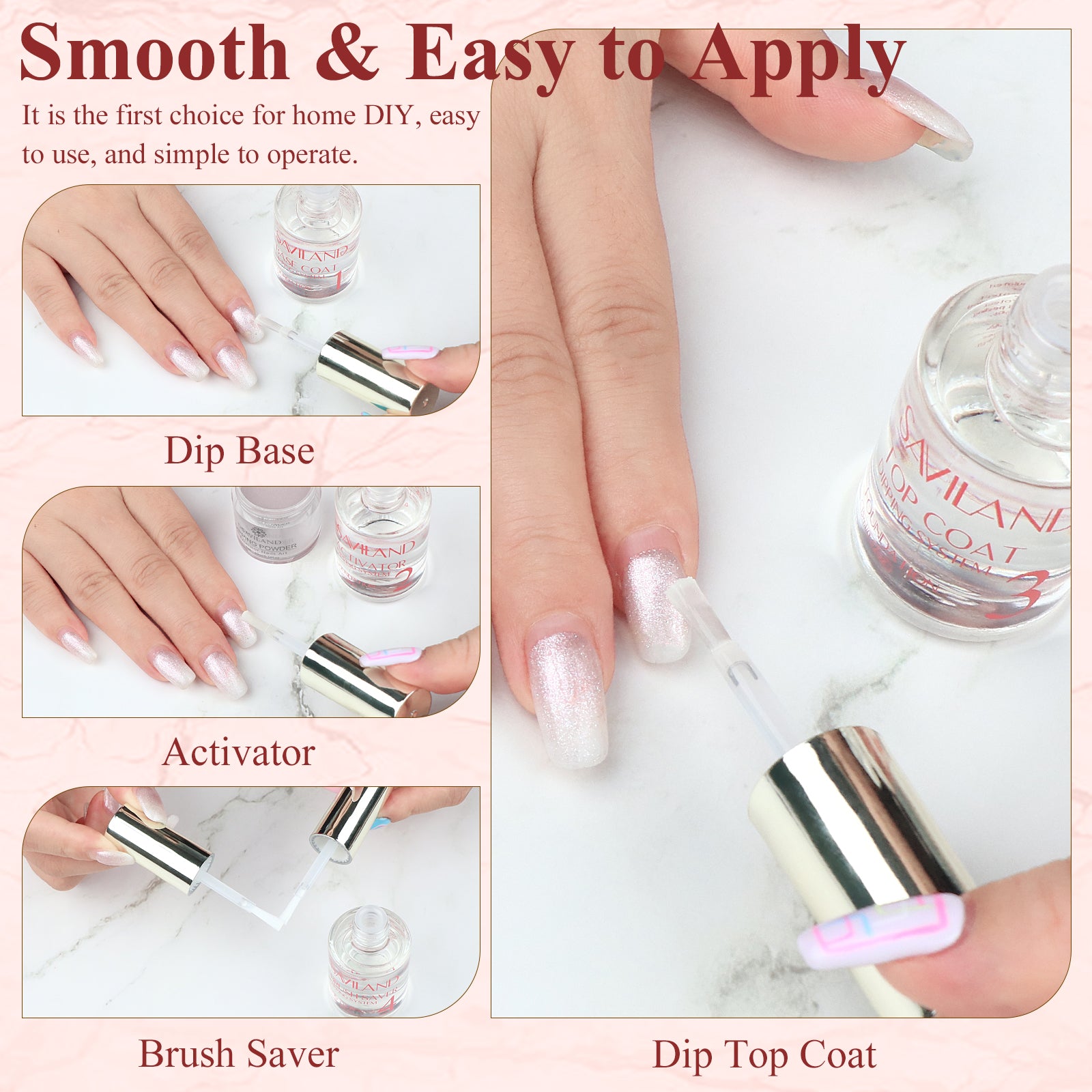 Complete 10PCS Dip Powder Liquid Set for Salon Results (Ships to US Only)