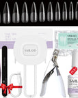 Gel Nail Kit with Lamp & 500 Stiletto Nail Tips (Ships to US Only)