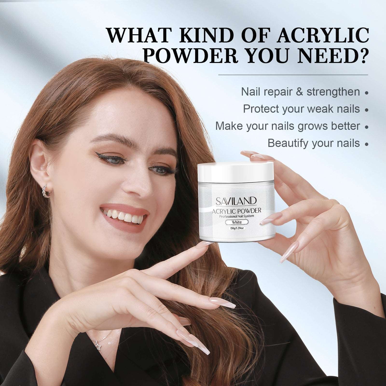 1pcs 150g White Acrylic Powder - 5.29OZ