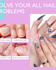 240PCS Medium Almond Clea False Nails Tips Kit