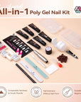 120ml Slip Solution for Poly Gel Nails Liquid Anti-stick Gel Solution Kit