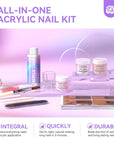 Acrylic Powder and Liquid Set-Clear Pink Nude Acrylic Nail Kit