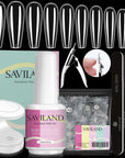 500pcs False Nail Tips and 4 in 1 Glue Gel Kit