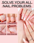 240PCS Long Coffin Full Cover False Nails Tips Kit