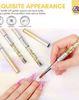 4PCS Acrylic Nail Brush - Acrylic Powder Nail Brush Kit