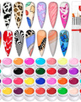 36 Colors Gel Nail Polish Paint kit