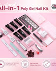 120ml Slip Solution for Poly Gel Nails Liquid Anti-stick Gel Solution Kit