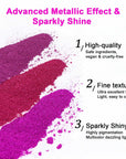36Pcs Mirror Chrome Nail Powder Set