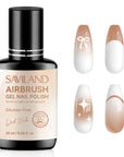 Dark Nude Airbrush Gel for Flawless Ombre Nail Art (Ships to US Only)