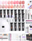 15-Color Purple Cat Eye Poly Gel Kit (Ships to US Only)