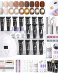 15-Color Glitter Brown Cat Eye Poly Gel Kit (Ships to US Only)