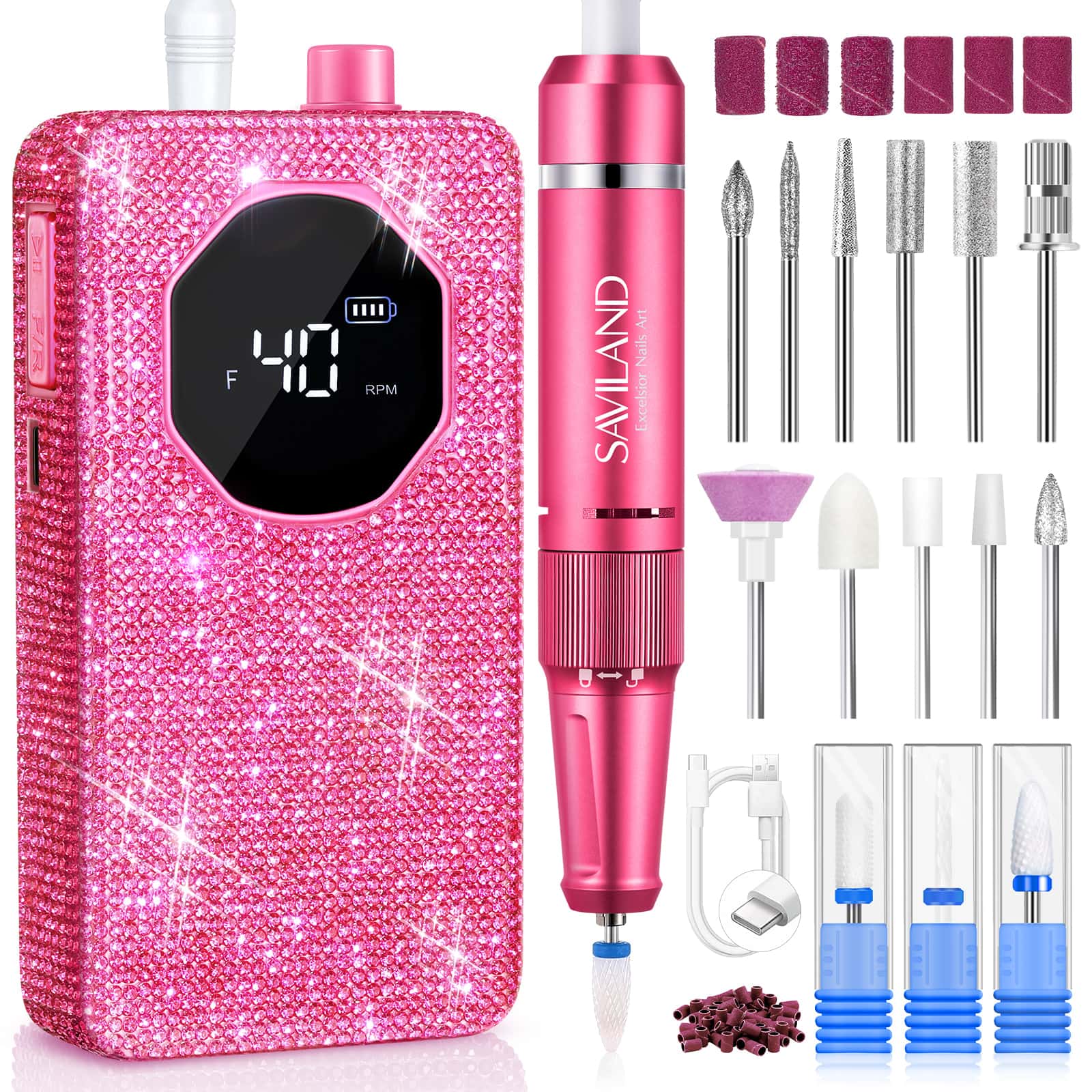 40,000 RPM 30-Second Removal Nail Drill (Ships to US Only)