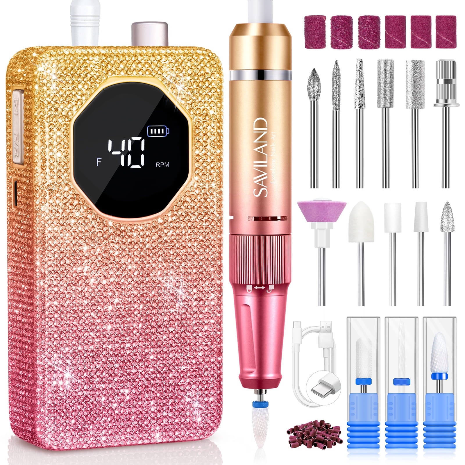 40000RPM Electric Nail Drill for Fast Acrylic Nail Removal